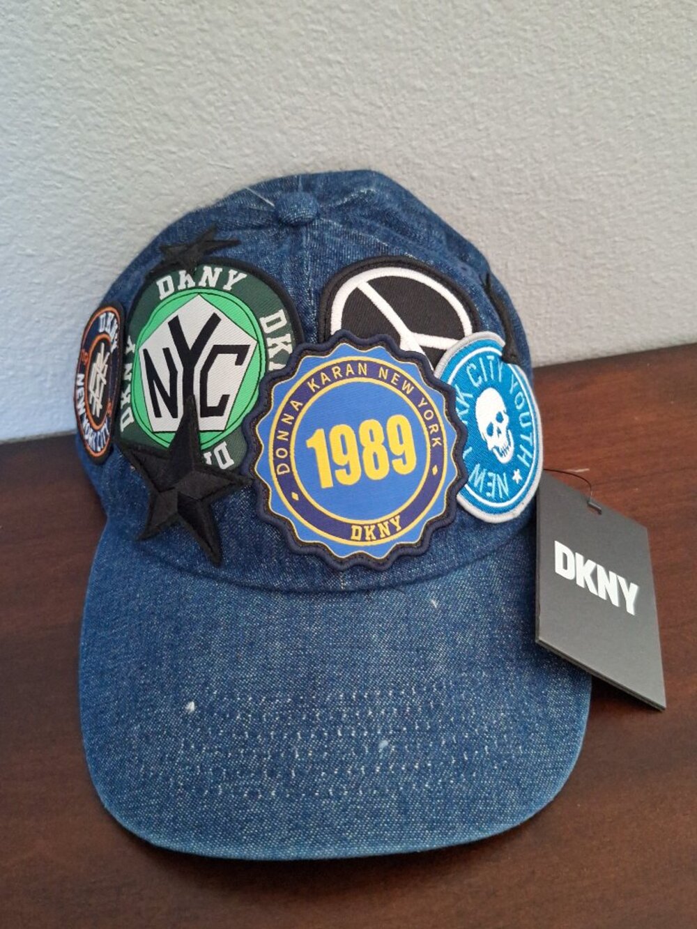 Women DKNY jean hat